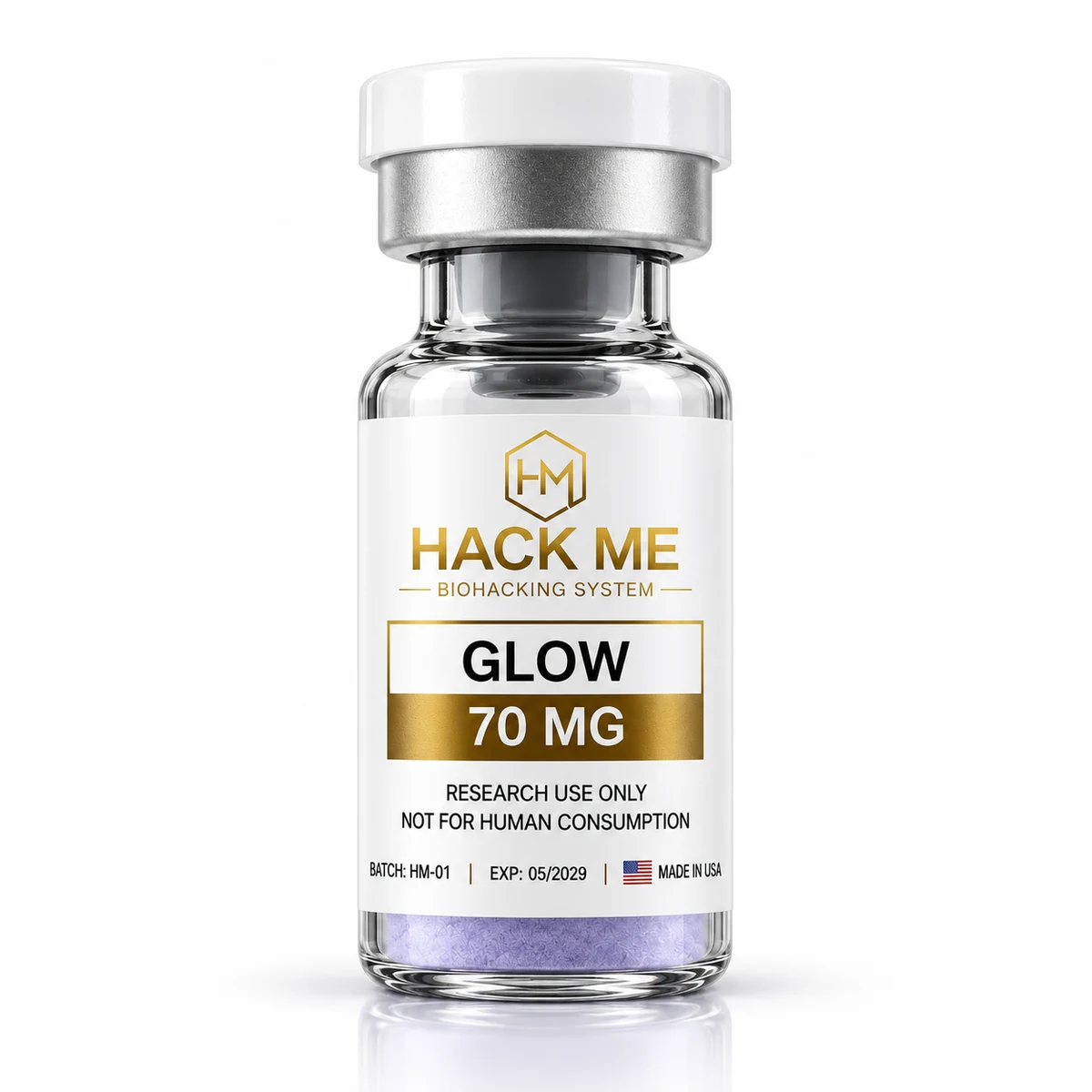 GLOW 70 mg vial